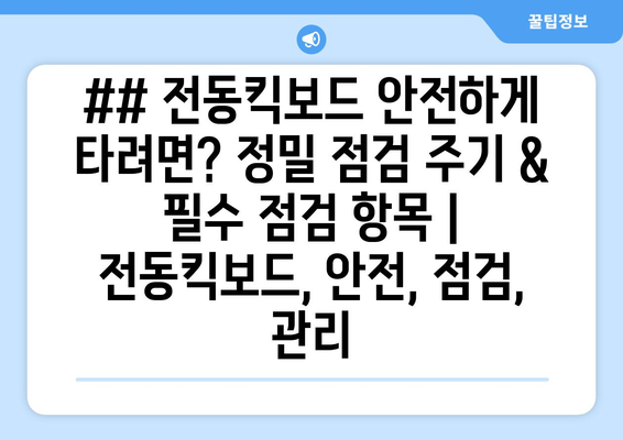 전동킥보드의 타이어와 브레이크를 점검하는 모습