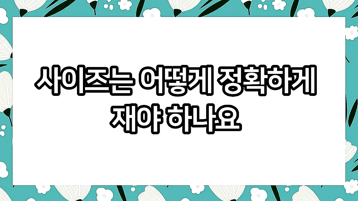 글의 사이즈는 어떻게 정확하게 재야 하나요 이미지